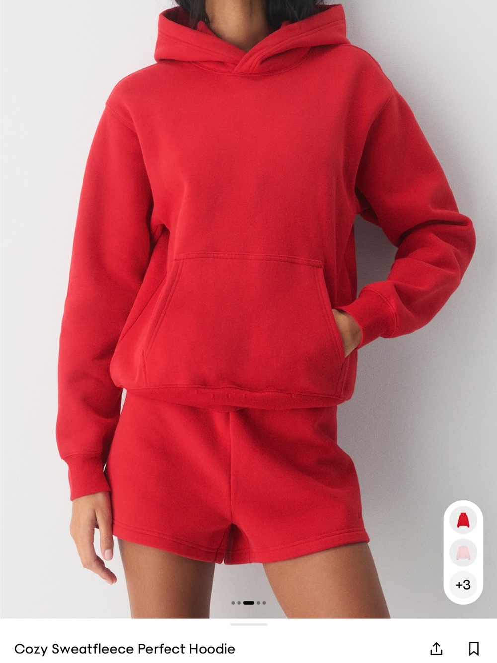 Aritzia Red Hoodie and Sweatpant set
